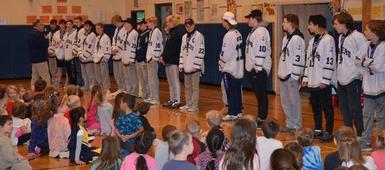 Boys Ice Hockey Visits Waterman Primary School