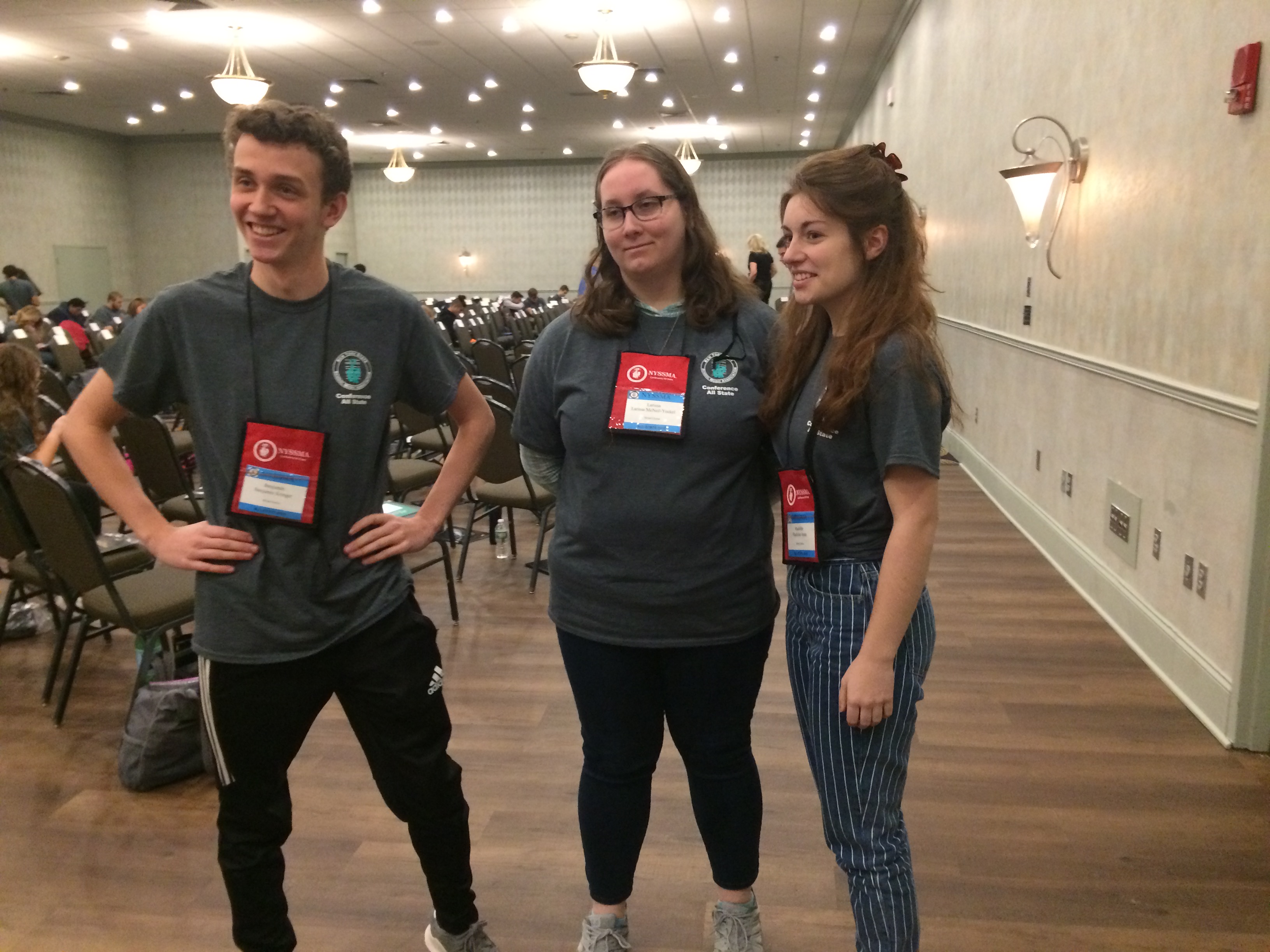 Ben Kringer, Lara McNeil-Yeckel and Madeline Anna were selected to All-State Mixed Choir.