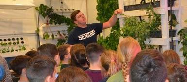 Third Graders Visit HS Hydroponics Lab