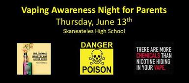 Vaping Awareness Night for Parents on June 13