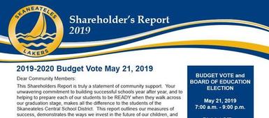 PRINT: 2019 Shareholder's Report & Budget Review