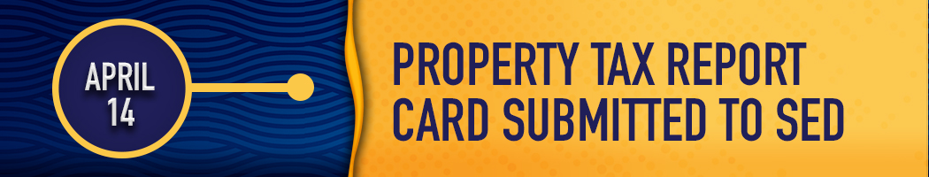 April 14- Property Tax Report Card Submitted to SED 