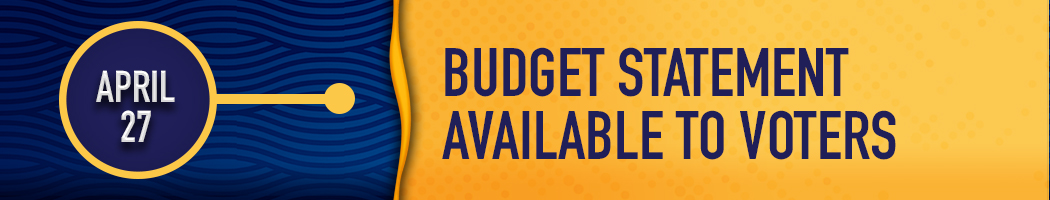 April 27- Budget Statement Available to Voters