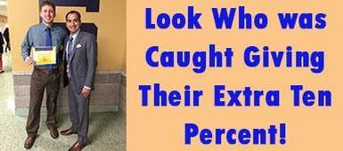 Look who was Caught Giving Their Extra Ten Percent!