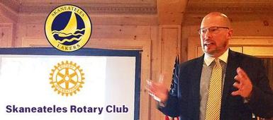 Superintendent Slentz Meets Rotarians, Talks Future