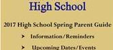 '17 HS Spring Parent Guide/Exam Schedule