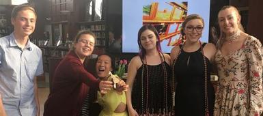 New Members Inducted into Art Honor Society
