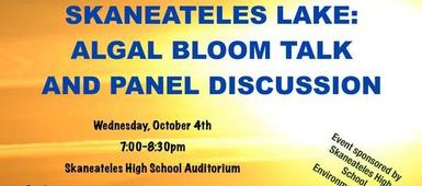 H.S. Environmental Club Algal Talk on Oct. 4