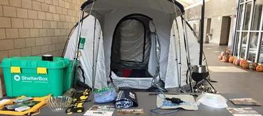 Interact Club Sponsors ShelterBox Display in HS