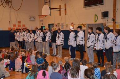 Boys Hockey team visits Waterman