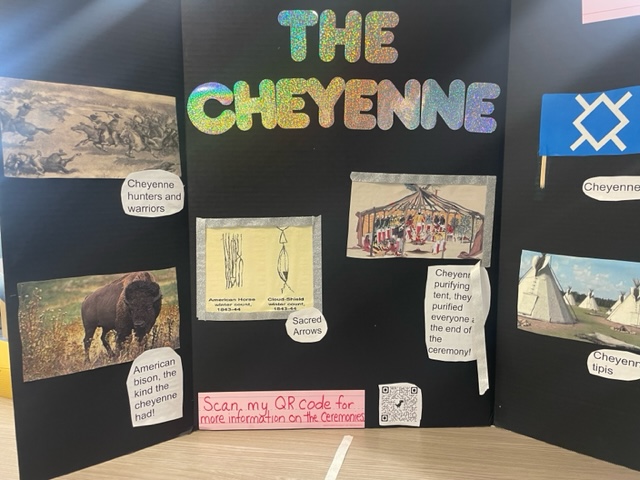 Students created a self-guided "Native American Expo" in Mrs. Usifer's 7th Grade Social Studies classes