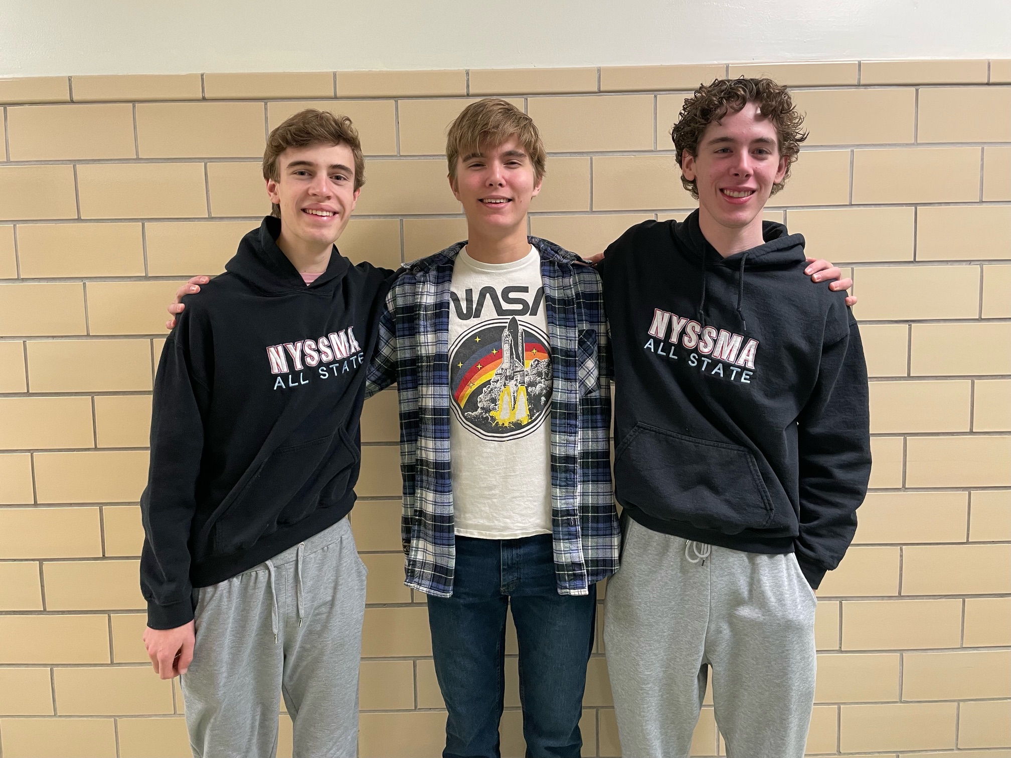 Three Skaneateles students were selected to the Conference All-State ensembles this year.  Tommy Cattalani was selected as an alternate for saxophone.  Braden Gryzlo and Ryan Persampieri will perform with the chorus again this year on Sunday, Dec. 3 at the Eastman Theatre in Rochester. 