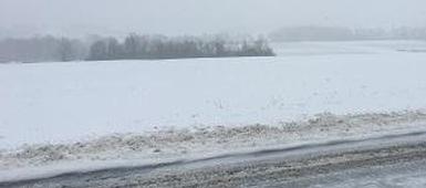 Calling a snow day from the car