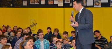 Students meet new MS principal